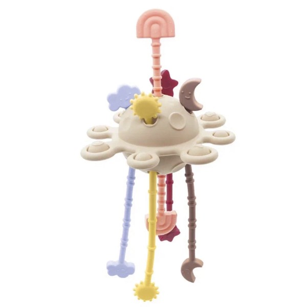 Прорезыватель-погремушка 4 в 1 Солнце Multicolor Paomma PT001