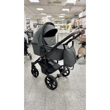 Коляска детская 2 в 1 Bjoy Mia ткань цвет: светлый графит на черной раме 111