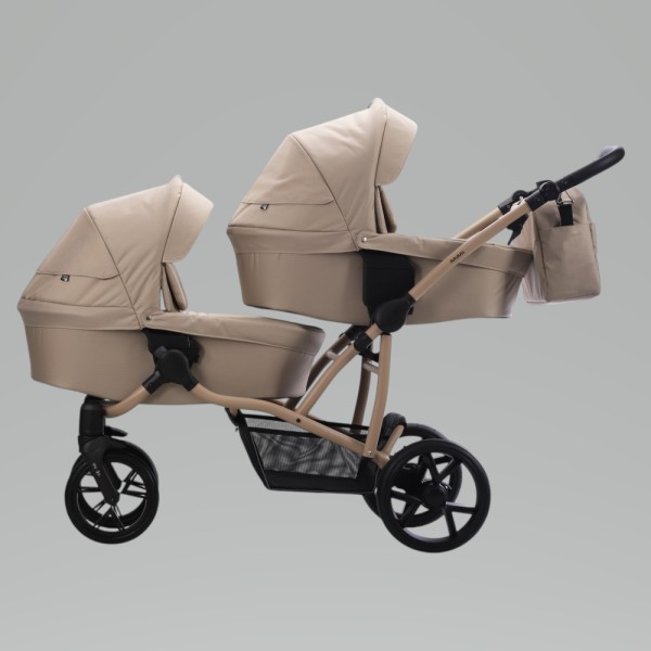 Коляска детская для двойни 2 в 1 Bjoy Mimi цвет: бежевый 109