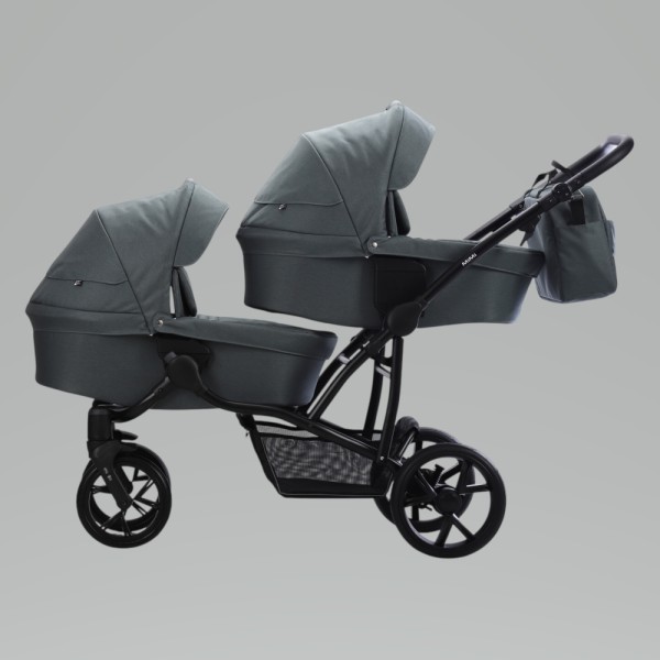 Коляска детская для двойни 2 в 1 Bjoy Mimi цвет: серый 111