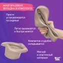 Горшок дорожный складной с многоразовой вкладкой HandyPotty 3 в 1 цвет: бежевый и вкладка розовая