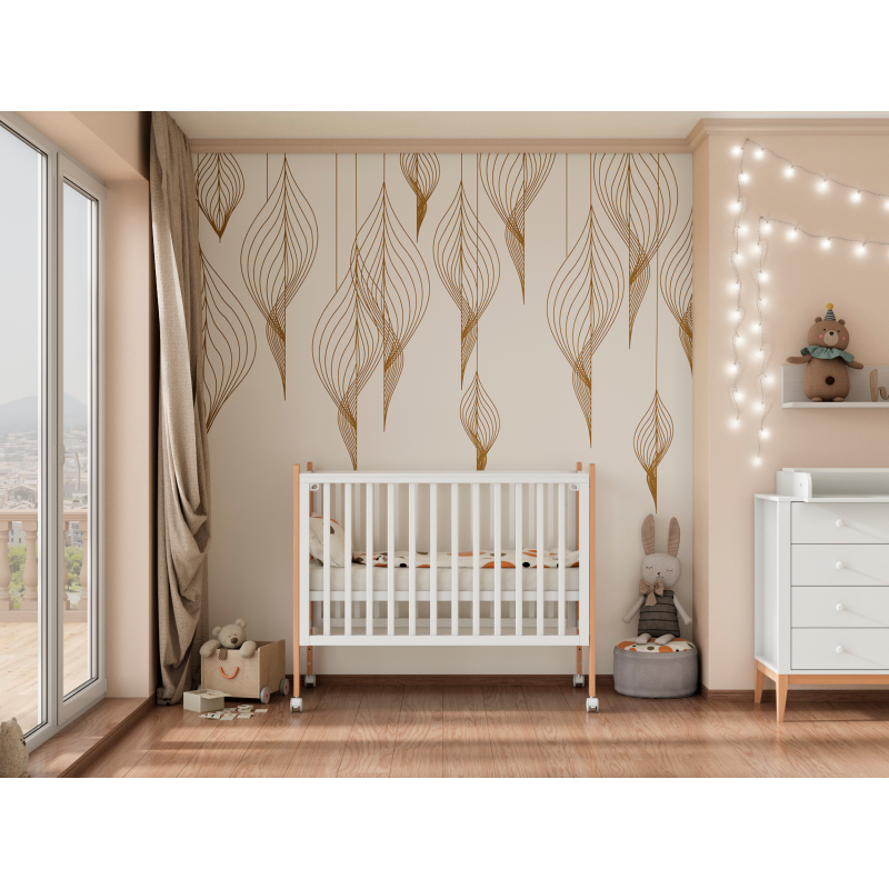 Кроватка детская Lunna Lika Lite на колесах + быстросъемная стенка цвет: белый/бук Кроватка детская Lunna Lika Lite на колесах + быстросъемная стенка цвет: белый/бук