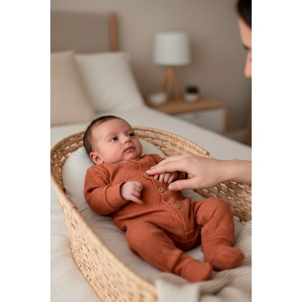 Слип из органического хлопка 50 см цвет: терракотовый Т-214