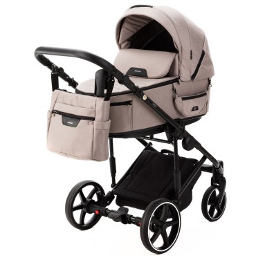 Коляска детская 2 в 1 Adamex Zico New Tip ткань цвет: бежевый TK-72