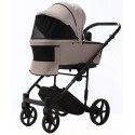Коляска детская 2 в 1 Adamex Zico New Tip ткань цвет: бежевый TK-72