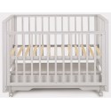 Кроватка детская деревянная с маятником, ящиком + быстросъемная стенка Rant Bergen Plus цвет: Crystal Beige