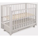 Кроватка детская деревянная с маятником, ящиком + быстросъемная стенка Rant Bergen Plus цвет: Crystal Beige