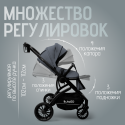 Детская коляска Bubago Lotta Thermo 3 в 1 цвет: темно-серый BG 150-3