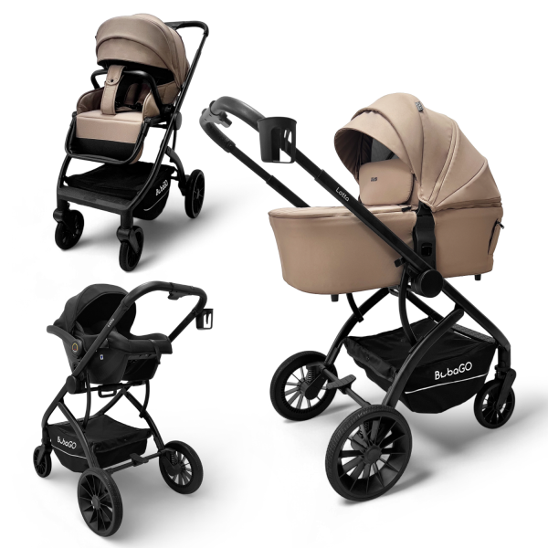 Детская коляска Bubago Lotta Thermo 3 в 1 цвет: Мокко BG 150-2