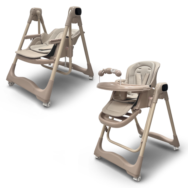 Стульчик-электрокачели для кормления Bubago Aurora цвет: Бежевый BG 198-2 Стульчик-электрокачели для кормления Bubago Aurora цвет: Бежевый BG 198-2