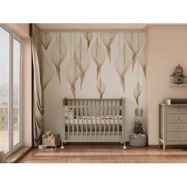 Кроватка детская Lunna Lika Lite на колесах + быстросъемная стенка цвет: капучино