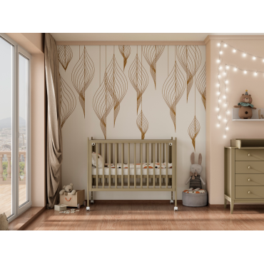 Кроватка детская Lunna Lika Lite на колесах + быстросъемная стенка цвет: кашемир