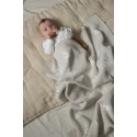 Вязаный детский плед Animal Rabbits 80*120 цвет: топленое молоко W163-034-80/120