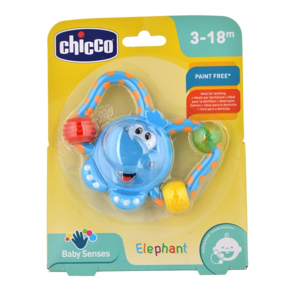 Игрушка-погремушка-прорезыватель Chicco Слоненок
