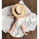 Эко-подгузники Offspring M 6-10 кг 42 шт цвет: листочки