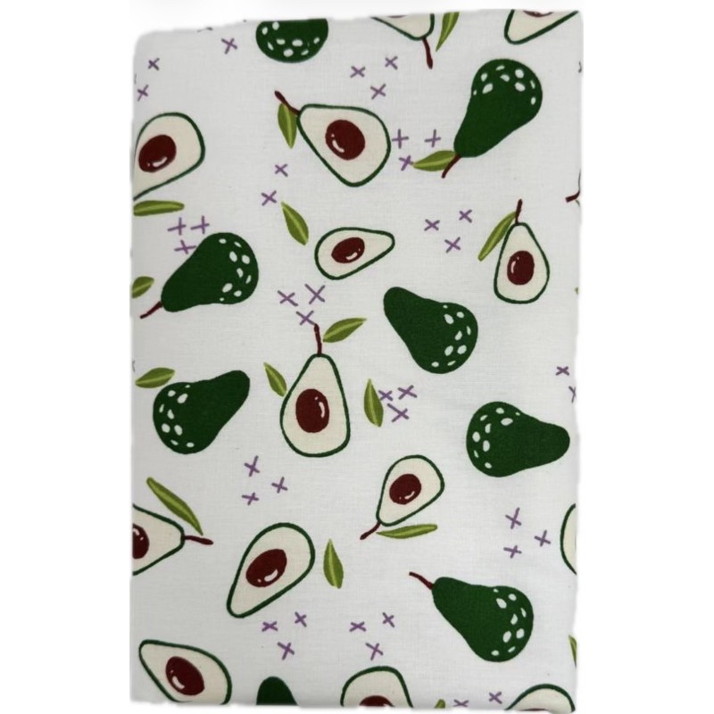 Непромокаемая многоразовая пеленка из ранфорса 60*90 см цвет: авокадо