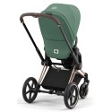 Коляска детская 2 в 1 Cybex Priam IV Rosegold цвет: Leaf Green