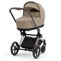 Коляска детская 2 в 1 Cybex Priam IV Rosegold цвет: Cozy Beige