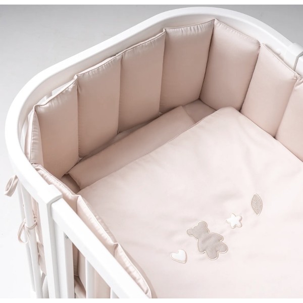 Комплект постельных принадлежностей 6 предметов 100*70 см Teddy Sateen Collection цвет: бежевый КПП6.1-TSC.04