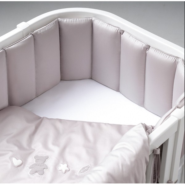 Комплект постельных принадлежностей 6 предметов 100*70 см Teddy Sateen Collection цвет: серый КПП6.1-TSC.06