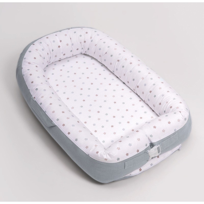 Кокон-гнездышко-колыбель для малыша Perina Soft Cotton цвет: голубой ГН-02.10