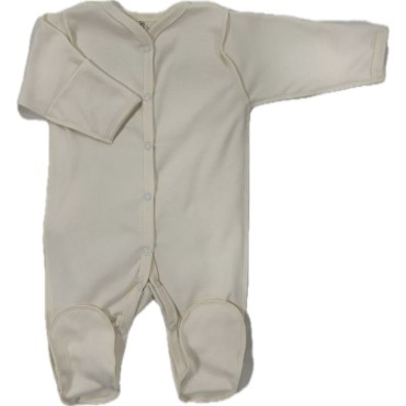 Слип на кнопках со швами наружу 56-62 см цвет: крем-брюле Т-127