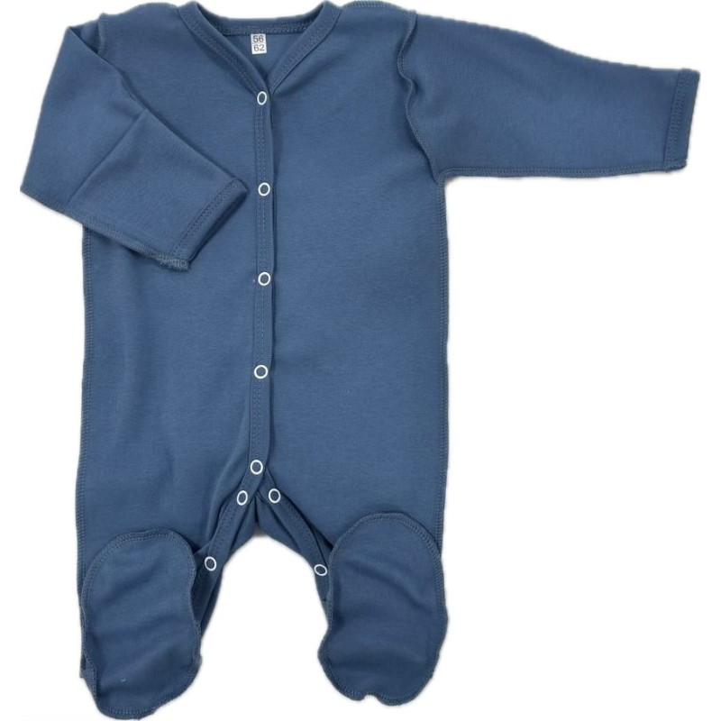 Слип на кнопках со швами наружу 56-62 см цвет: петроль Т-127