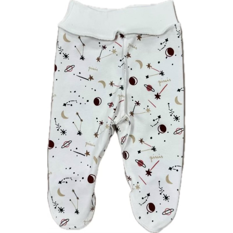 Ползунки для малыша 50 см Newborn принт: созвездия Т-132