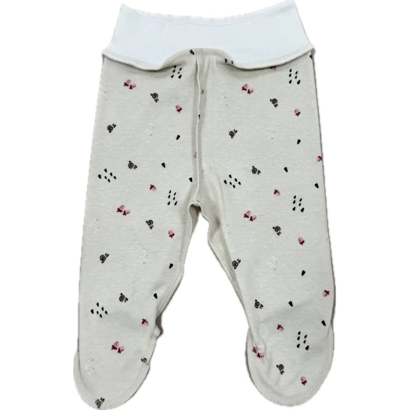 Ползунки для малыша 50 см Newborn принт: желуди Т-132