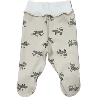 Ползунки для малыша 50 см Newborn принт: лисички Т-132