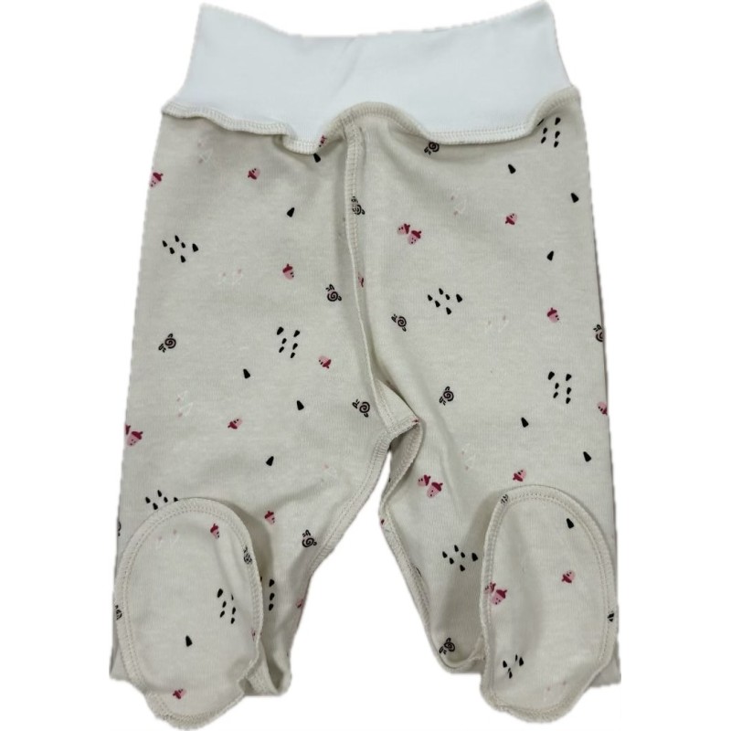 Ползунки для малыша 56-62 см принт: желуди Т-132