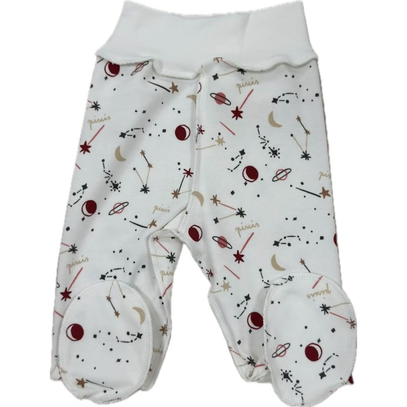 Ползунки для малыша 56-62 см принт: созвездия Т-132