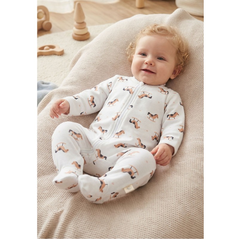 Слип на молнии 68 см цвет: лошадки 1400-325