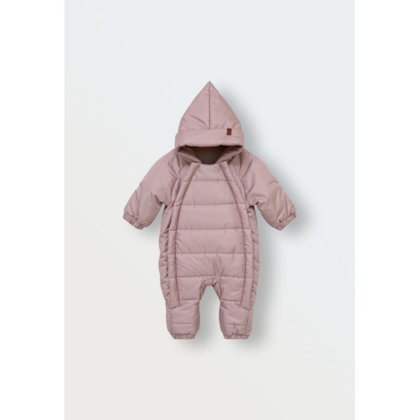 Комбинезон демисезонный DEW с капюшоном 68-80 см цвет: бежевый 160-34