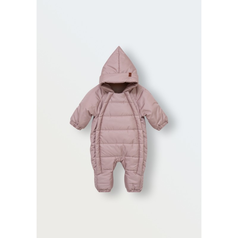 Комбинезон демисезонный DEW с капюшоном 68-80 см цвет: бежевый 160-34