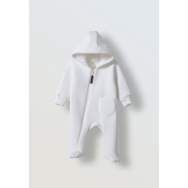 Комбинезон из футера с начесом Toucan 56 см цвет: экрю 1632-02