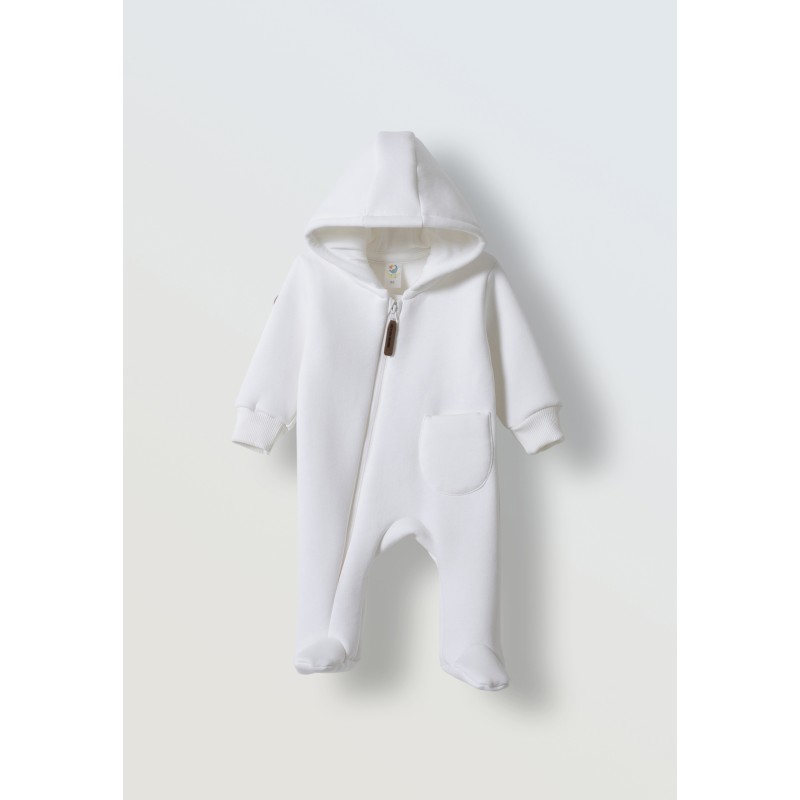 Комбинезон из футера с начесом Toucan 56 см цвет: экрю 1632-02