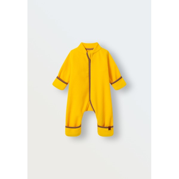 Флисовый комбинезон-поддева Cute 56-62 см цвет: желтый 1645-35