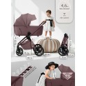 Коляска детская 2 в 1 Sweet Baby Elegante Therma Colore цвет: mokka