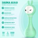 Интерактивная игрушка-погремушка Умный зайка alilo R1 c распознаванием цветов цвет: мятный 60406