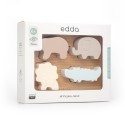 Игрушка-пазл 6 + месяецев с силиконовыми формами Edda Зверята STP-01001