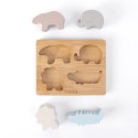 Игрушка-пазл 6 + месяецев с силиконовыми формами Edda Зверята STP-01001