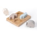 Игрушка-пазл 6 + месяецев с силиконовыми формами Edda Зверята STP-01001