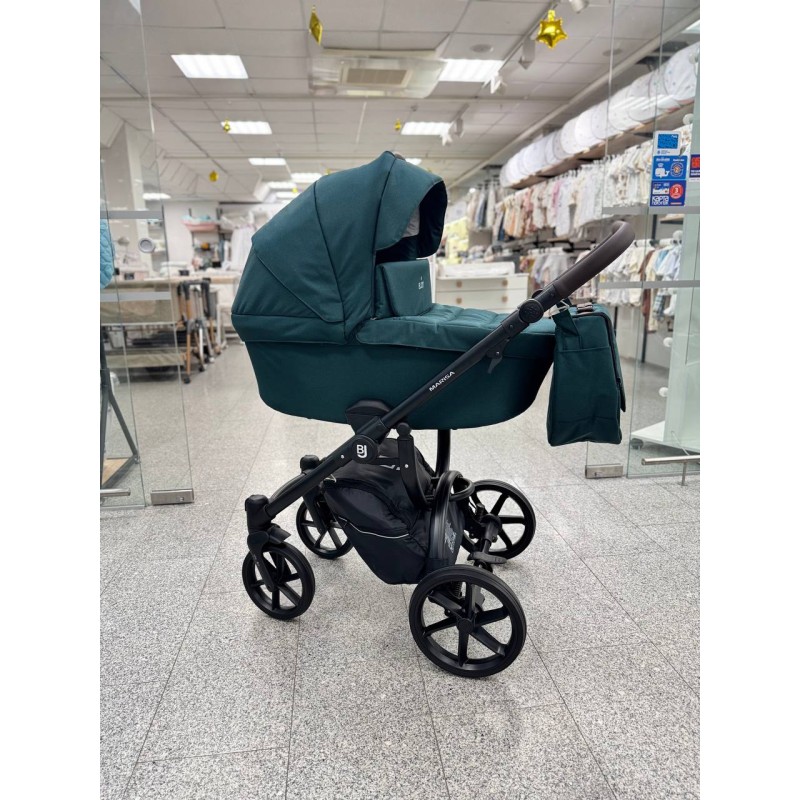 Коляска детская 2 в 1 Bjoy Marisa ткань цвет: изумруд 106
