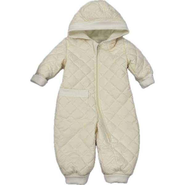 Комбинезон стеганный " Тоторо" 80 см цвет: молочный