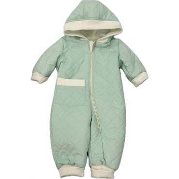 Комбинезон стеганный " Тоторо" 80 см цвет: мятный
