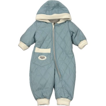 Комбинезон стеганный " Тоторо" 80 см цвет: голубой