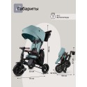 Велосипед трехколесный 8 в 1 Qplay SPRINTER S MAX цвет: Mint Lux/Black S702
