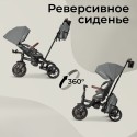 Велосипед трехколесный 8 в 1 Qplay Comfo Max цвет: Grey T70