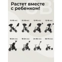 Велосипед трехколесный 8 в 1 Qplay Comfo Max цвет: Black T70
